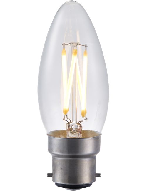 Masterlight - LED filament Candle Ba22d 4W clear SL024061302