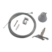 Draadophangset kabel S-TRACK 3F-rail z.grijs 5m