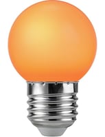 LED E27 Ball G45x72 230V 1W 320° AC Orange Non-Dim