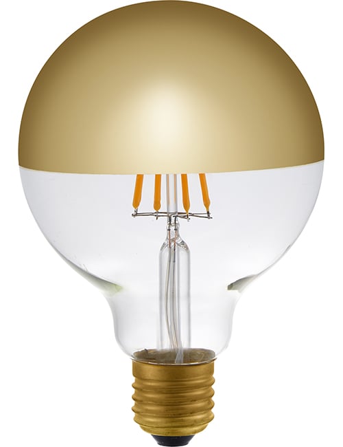 LED E27 Fila Globe Top Mirror G95x135 230V 350Lm 4W 825 AC G