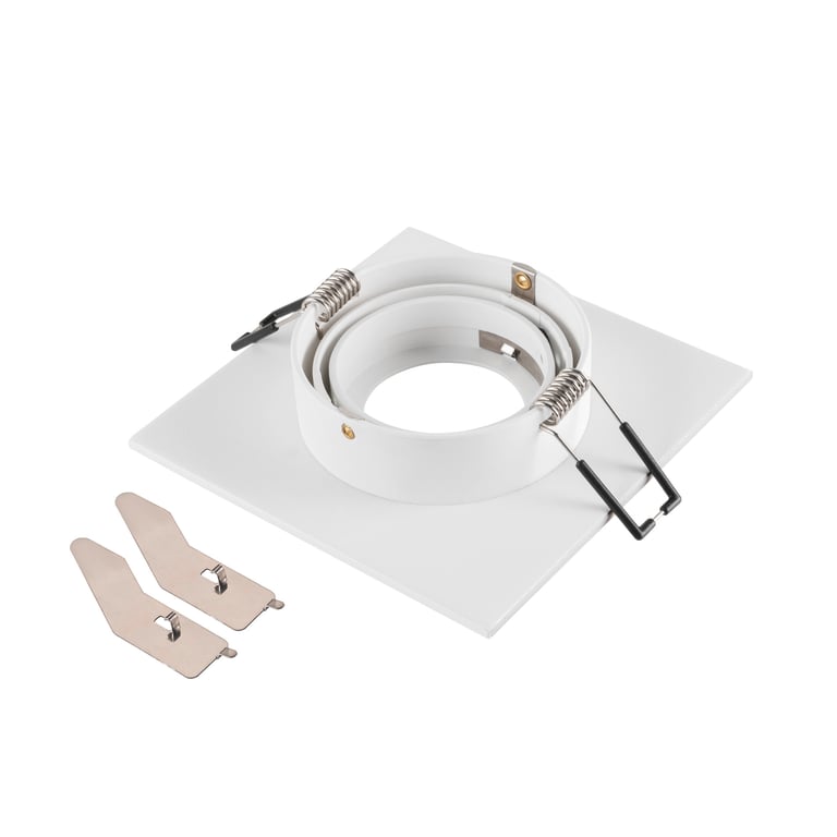 NEW TRIA® 75 XL, plafondinbouwring, L: 11 B: 11 H: 2.6 cm, wit