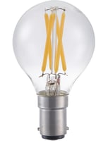 LED Ba15d Fila Ball G45x75 230V 350Lm 4W 927 AC Clear Dim