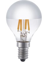 LED E14 Fila Ball Top Mirror G45x75 230V 350Lm 4W 825 AC Sil