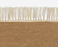 Kvadrat vloerkleed Vintage Plain Bruin 0020