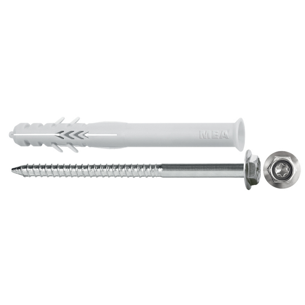 Kozijnplug nylon, met schroef 10-115 SSK