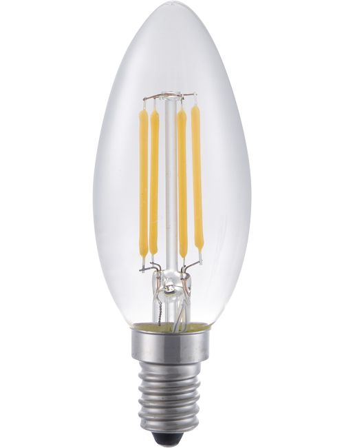 LED E14 Fila Candle C35x100 230V 370Lm 4W 925 AC Clear Dim