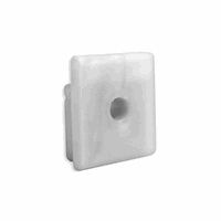 E57 Eindkap silicone voor Profiel PN8 met kabelgoot, 1st