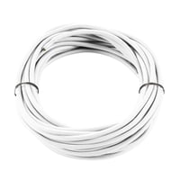 Textielkabel, 3-polig, 10m, wit