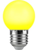 LED E27 Ball G45x72 230V 1W 320° AC Yellow Non-Dim