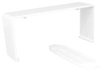 Efapel koppelstuk tbv wandgoot wit b110mm h34mm