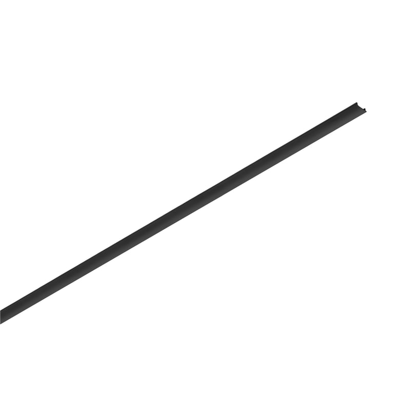 48V TRACK railafdekking, 20mm voor standaardrail opbouw, 2 m, zwart