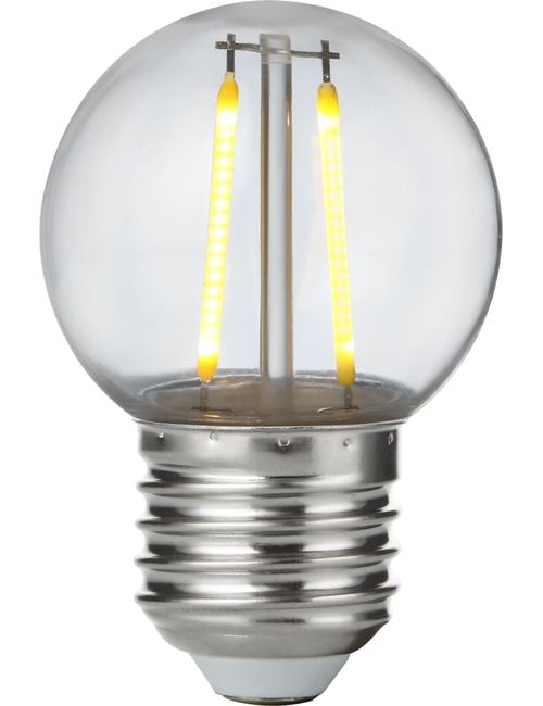 LED E27 Fila Ball G45x68 230V 130Lm 1.5W 827 Polycarbonate C