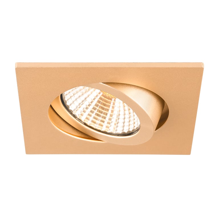 NEW TRIA® 68, plafondinbouwring, L: 8.2 B: 8.2 H: 2.6 cm, IP20, roségo