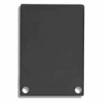 E48 Eindkap Zwart RAL9005 profiel PN6 / PN7 met C11, 2st