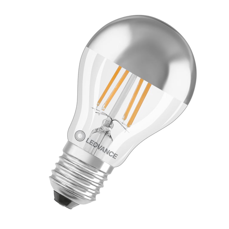 LED CLASSIC A MIRROR P 6.5W 827 FIL SIL E27