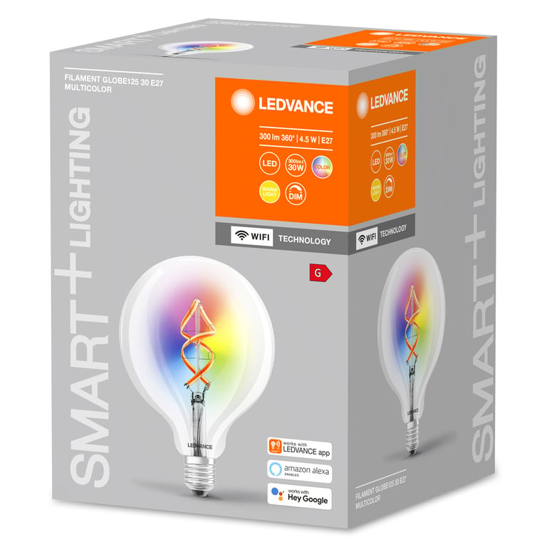 SMART+ Filament Globe RGBW 30 4.5 W/2700 K E27 (CS à 1 PCE)