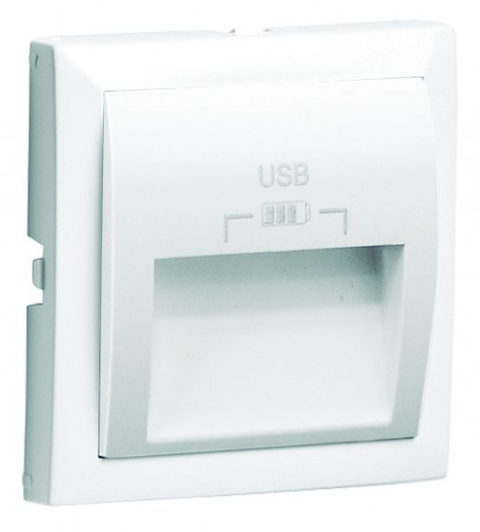 Efapel cpl. dubbele usb type a 20gr. uitgang wit