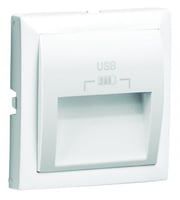 Efapel cpl. dubbele usb type a 20gr. uitgang wit