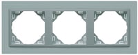 Efapel animato afdekr. 3v alu/alu