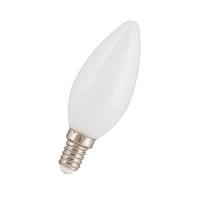 Calex LED Full Glass Filament Candle-lamp 220-240V 4W 450lm E14 B35, Softline 2700K CRI80 Dimmable, energy label A++