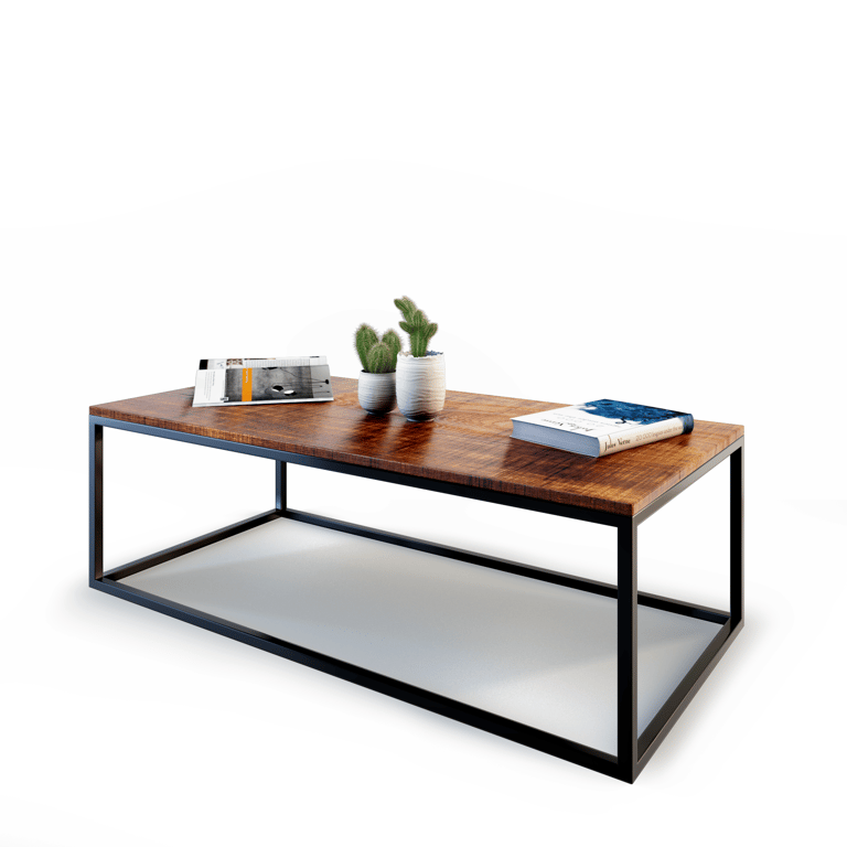 3D furniture rendering example of a table on white background
