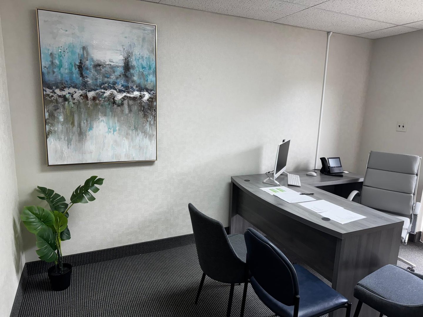 A clean and modern consultation room