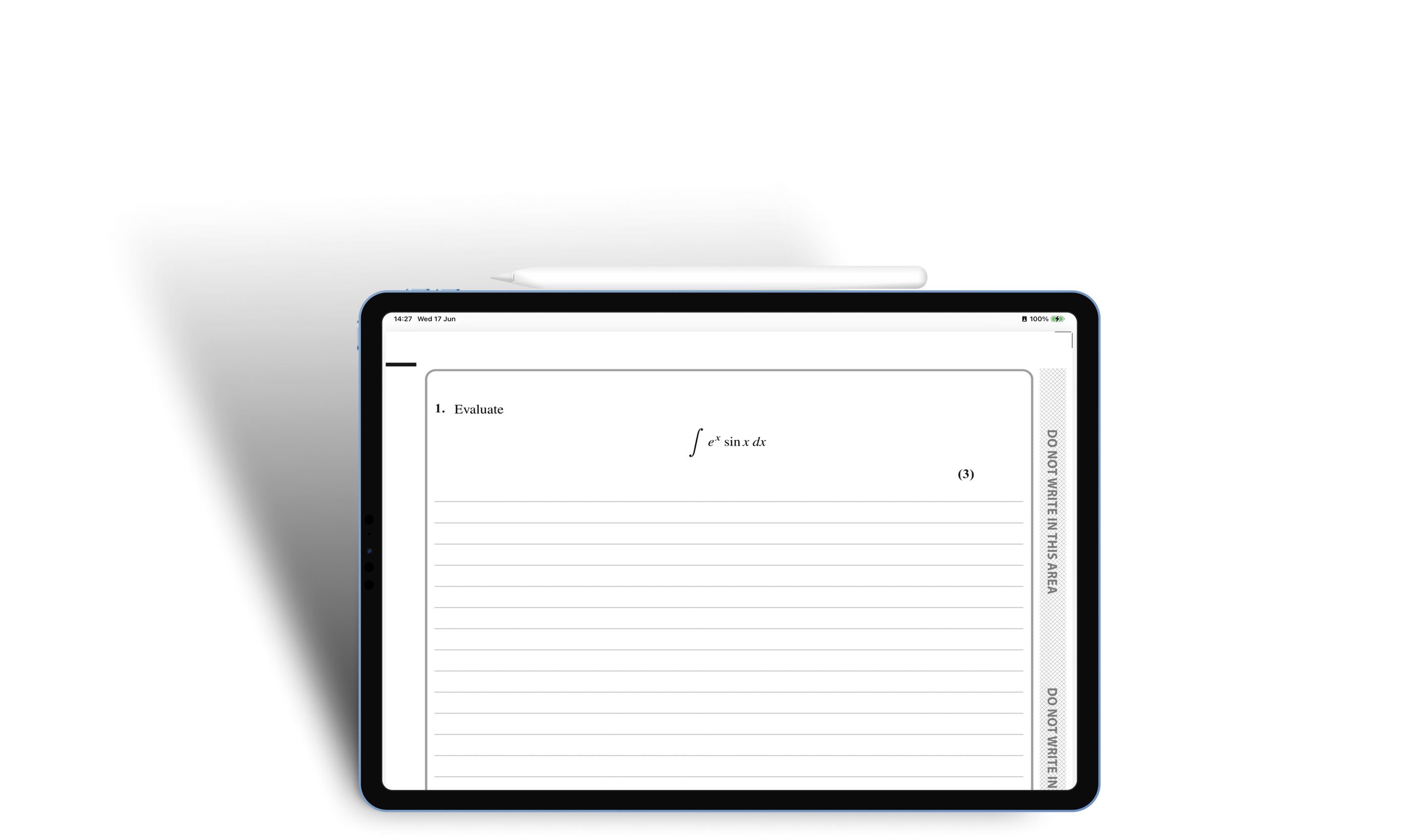 iPad demo showing Chiron check math with symbolic logic as it is being written
