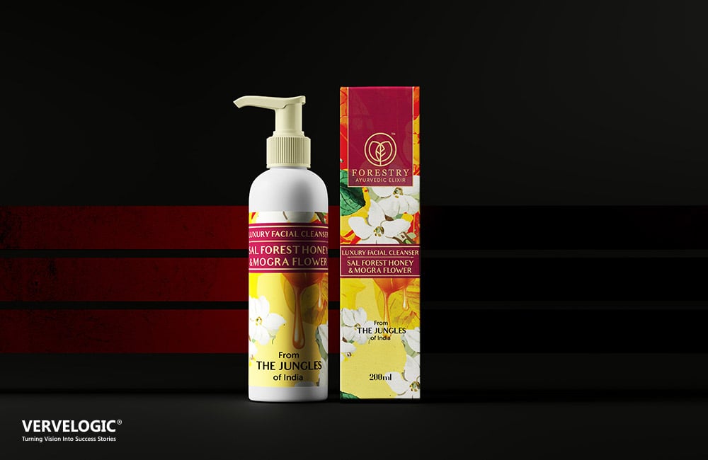 VB Packaging Forestry Honey Mogra Facial Cleanser