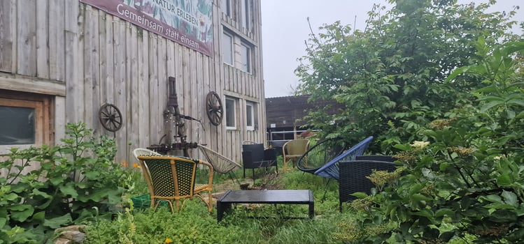 Innenhof im Sommer