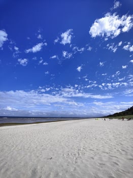 Sandstrand von Trassenheide im Sommer
