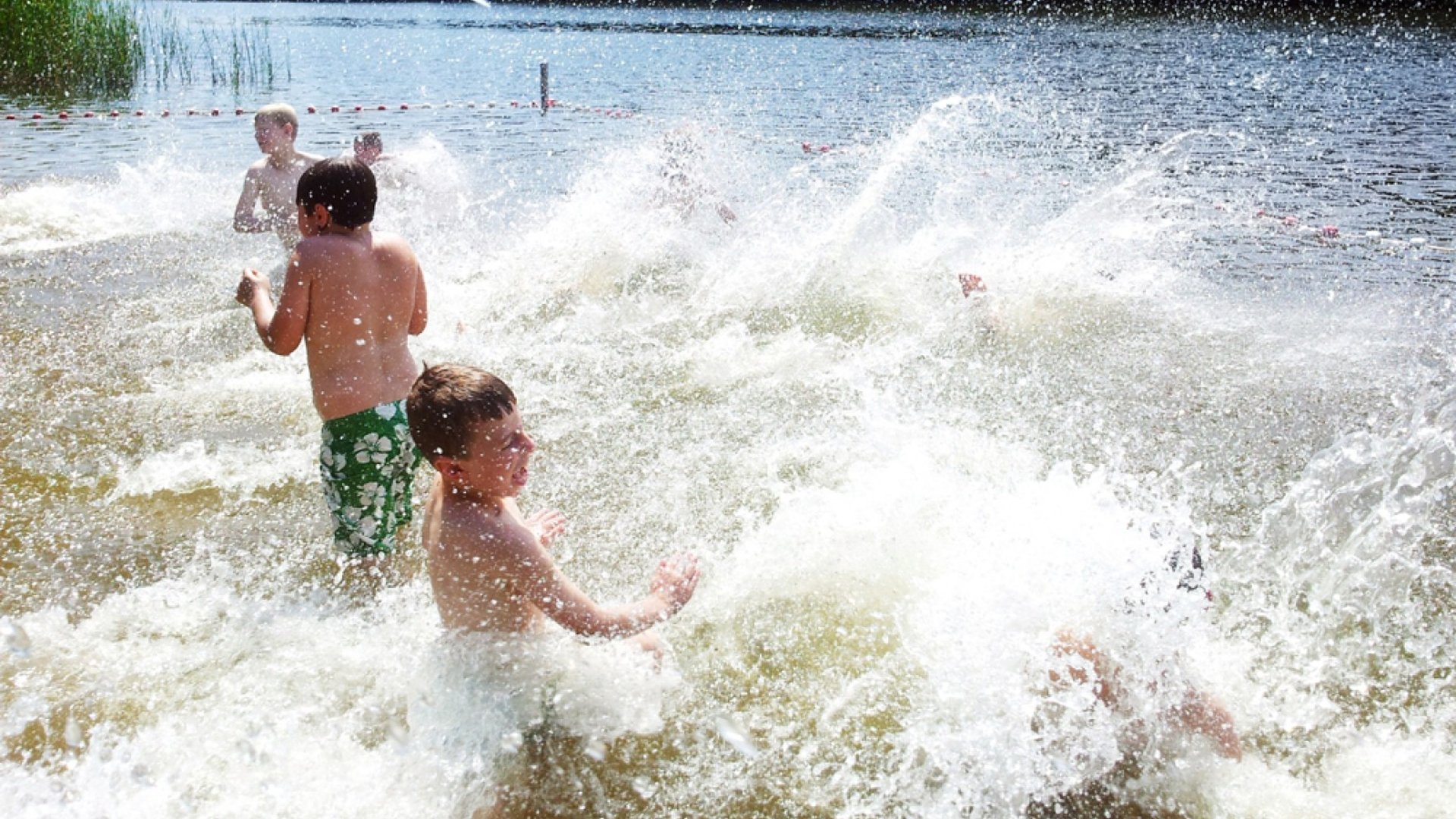 Badespaß im Huschtesee