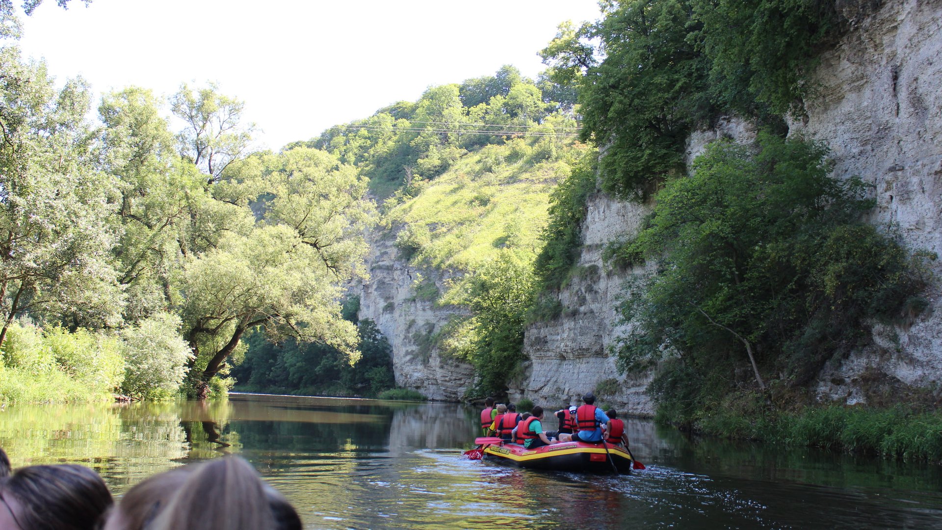 Schlauchbootstour für Teilnehmer