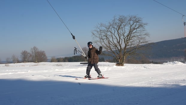 Ski lift am Schullandheim
