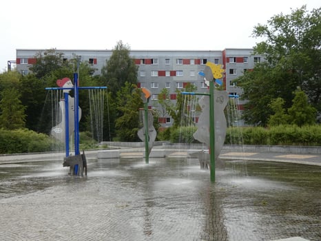 Wasserspiele im Hostel Berlin