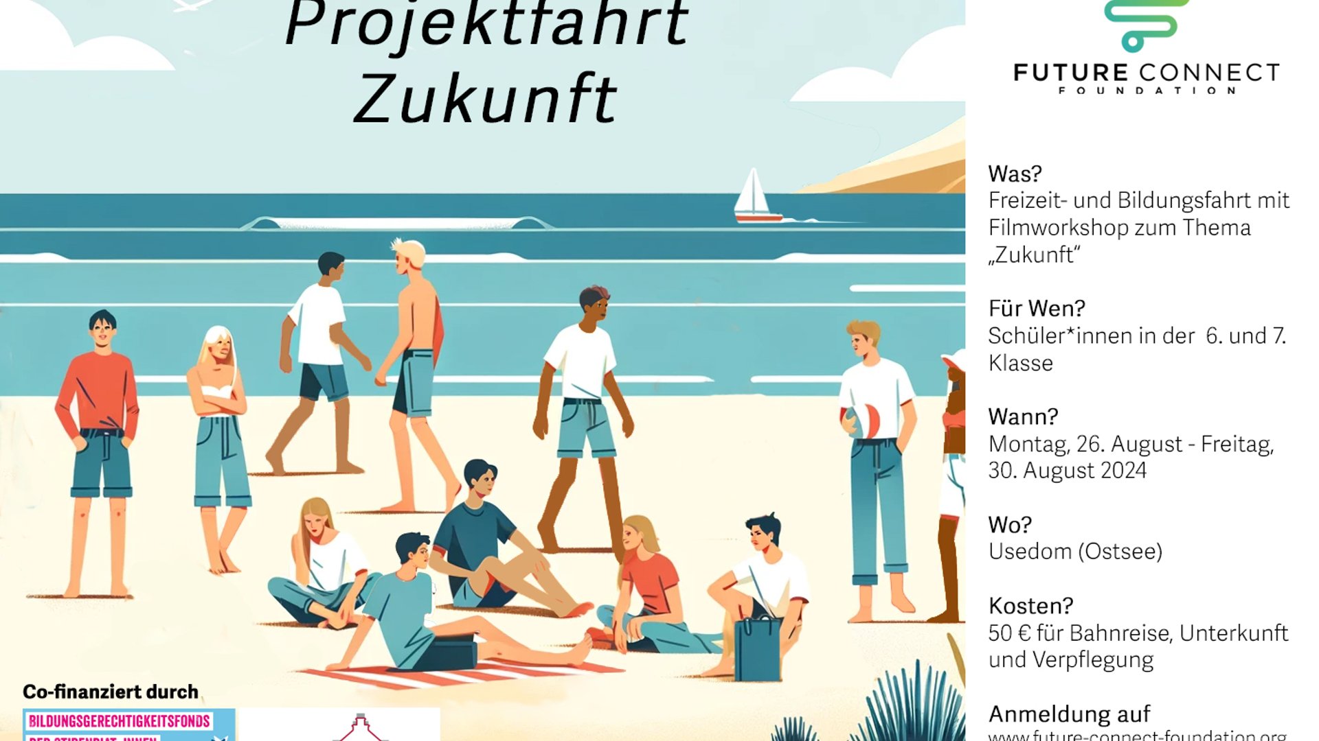 Flyer der Projektfahrt