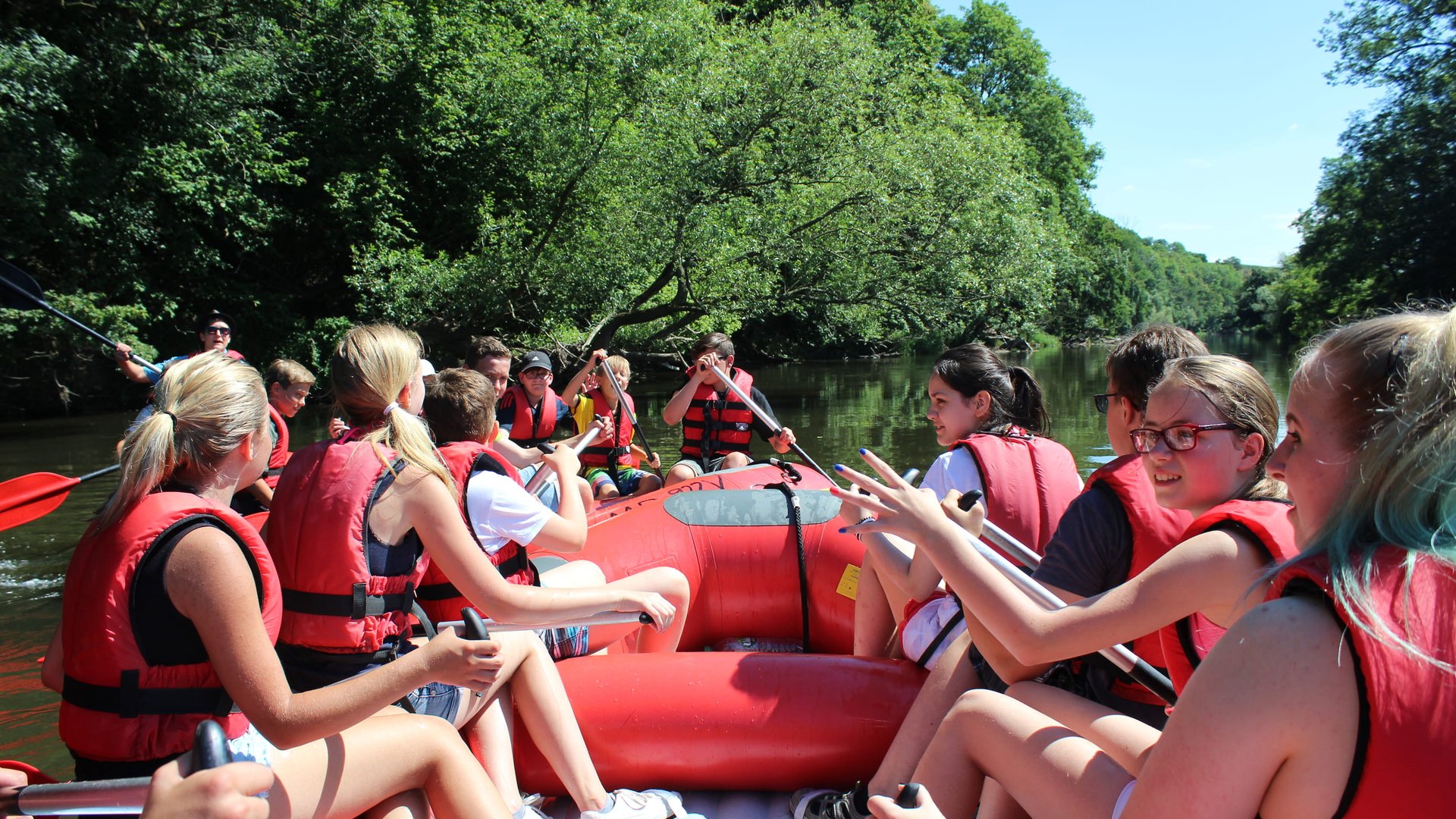 Rafting auf der Saale