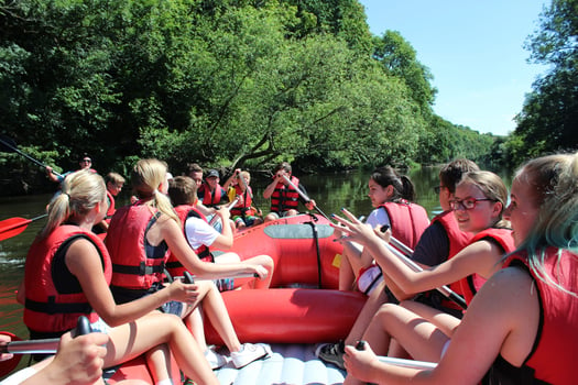 Rafting auf der Saale