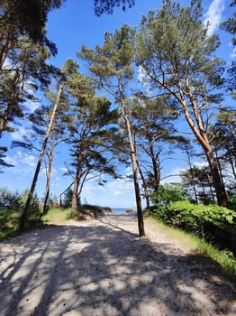 Strandzugang zwischen Karlshagen und Peemünde