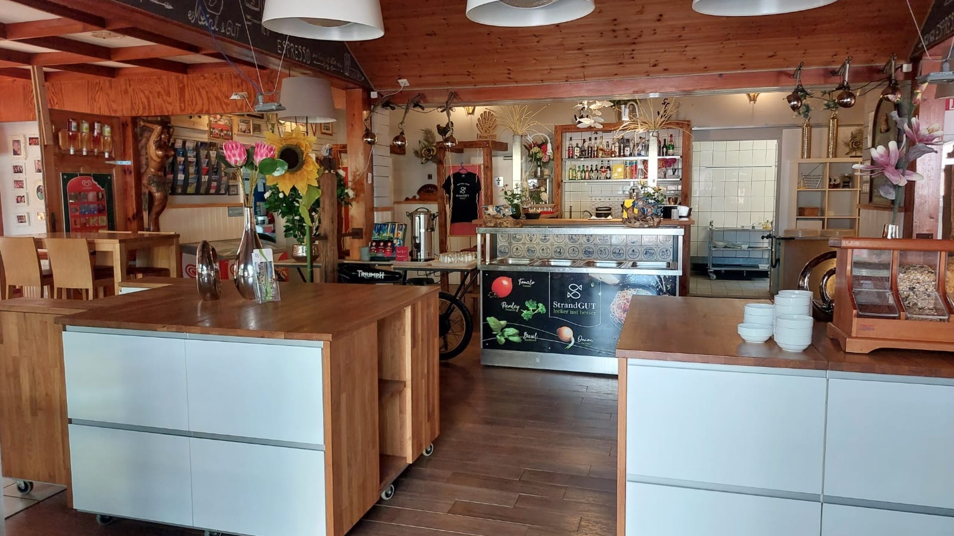 Speiseraum und Buffet