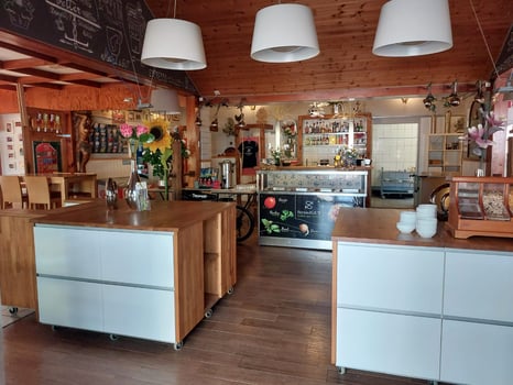 Speiseraum und Buffet