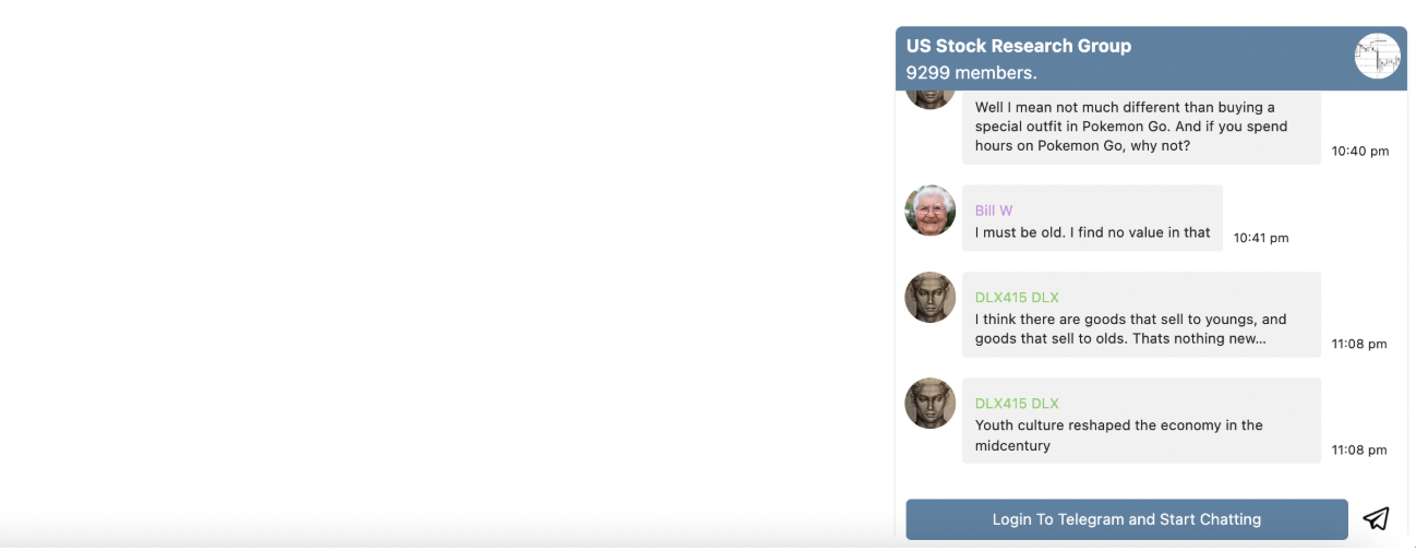 tg4website - Telegram chat widget