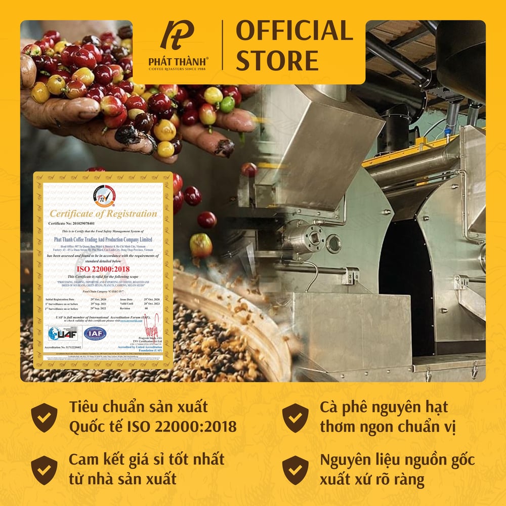 Cà phê nguyên hạt Robusta Heritage 1