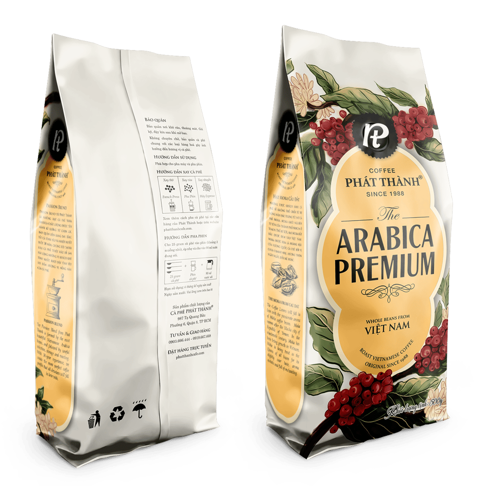 Cà phê nguyên hạt Arabica Premium