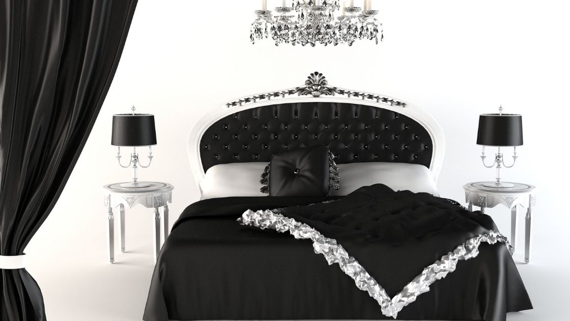 Black and White Luxury Bedroom