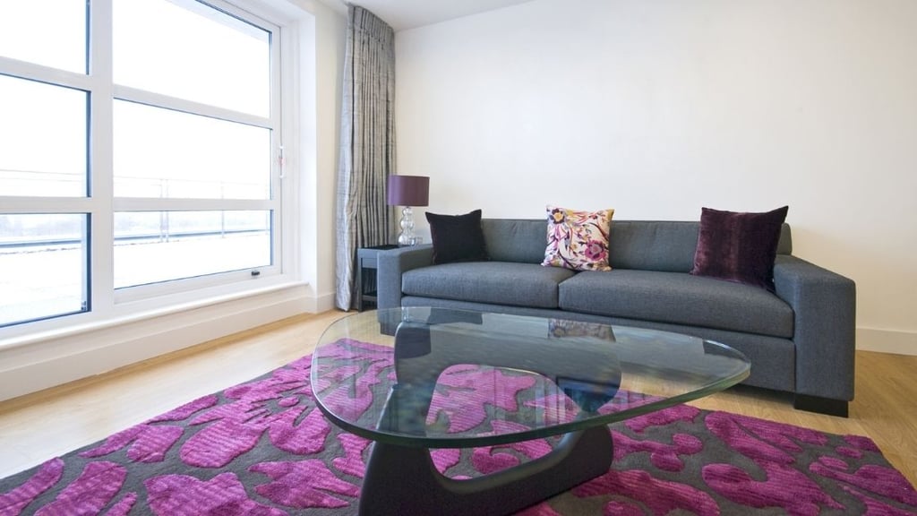 The unusual shape and design definitely bring so much charm to this living space