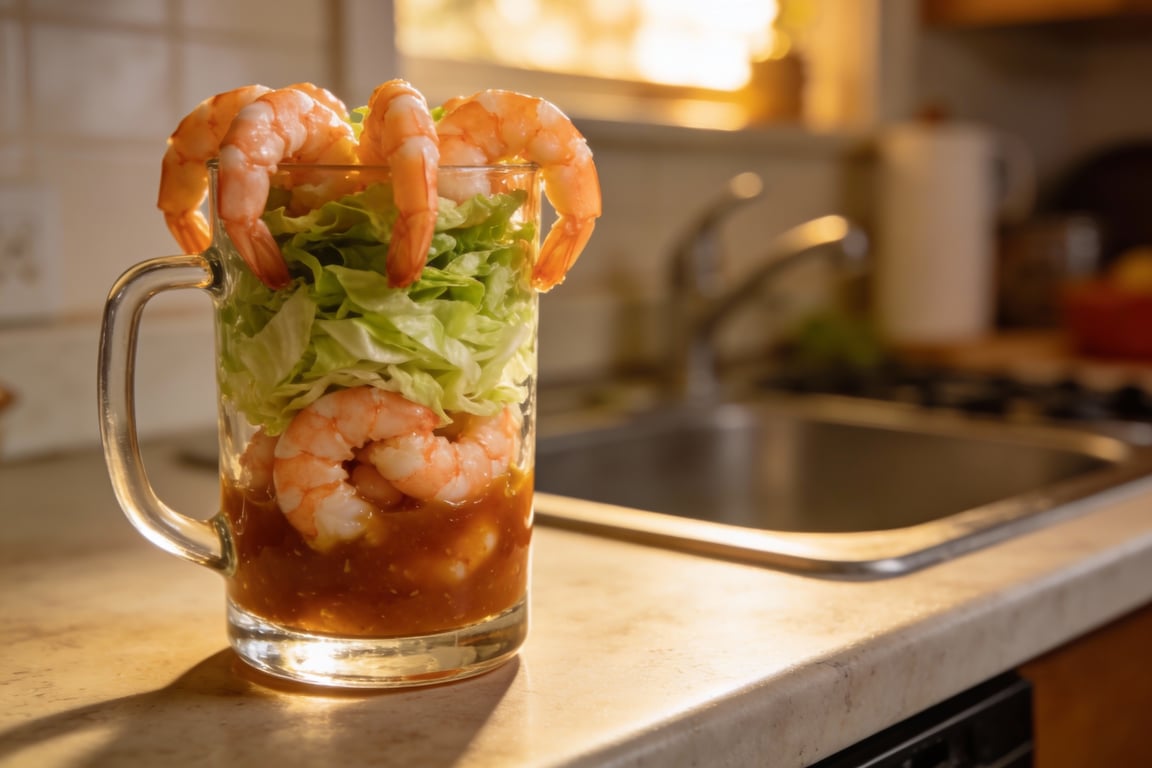 Shredded iceberg lettuce in a glass