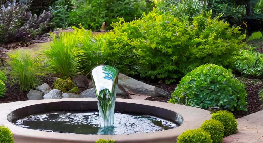 Water Feature in Front Yard