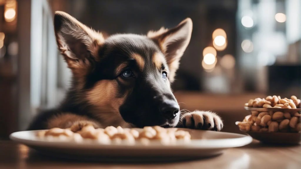 healthy German Shepherd puppy