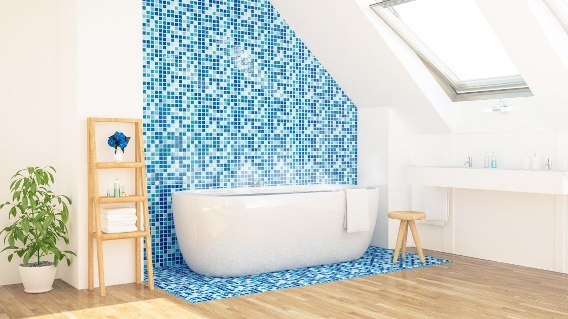 Attic Bathroom Sloped Ceilings