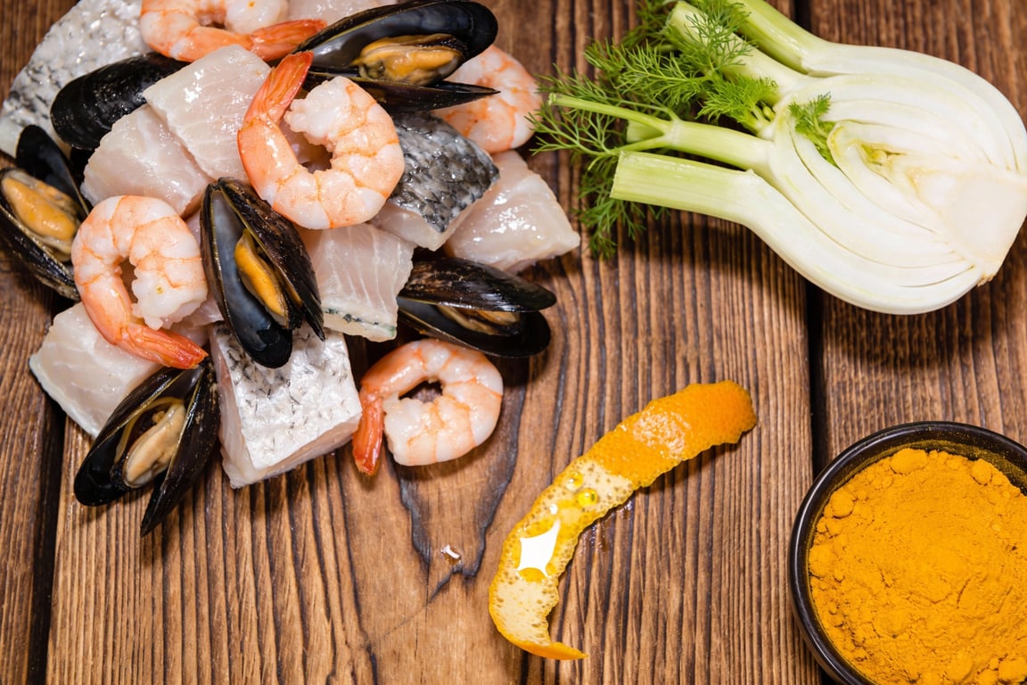 Budget bouillabaisse ingredients